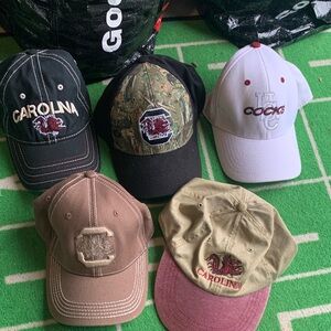 South Carolina Gamecocks Hat Bundle - Black, Camo, White, Tan, Brown, Olive